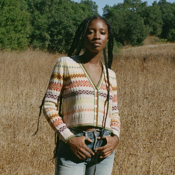 Cashmere DOEN ALBA CARDIGAN in cream Monte Rosa L - Picture 2 of 10